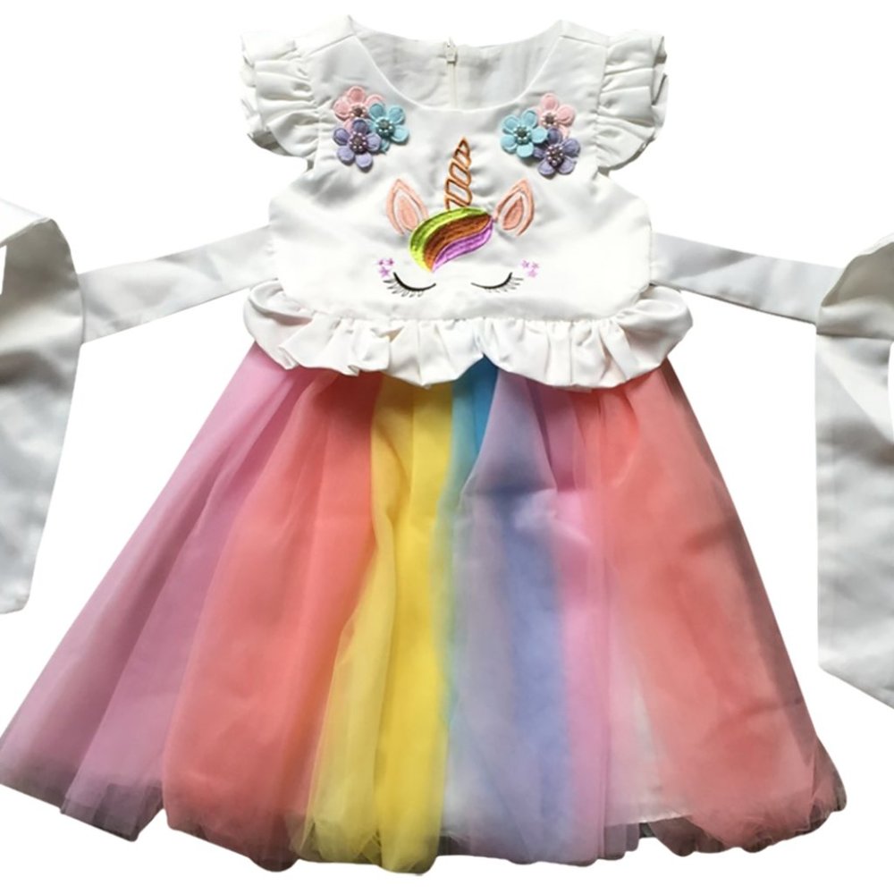 Little Girl Toddler Tulle Tutu Birthday Party Graduation Flower Girl Dress Skirt